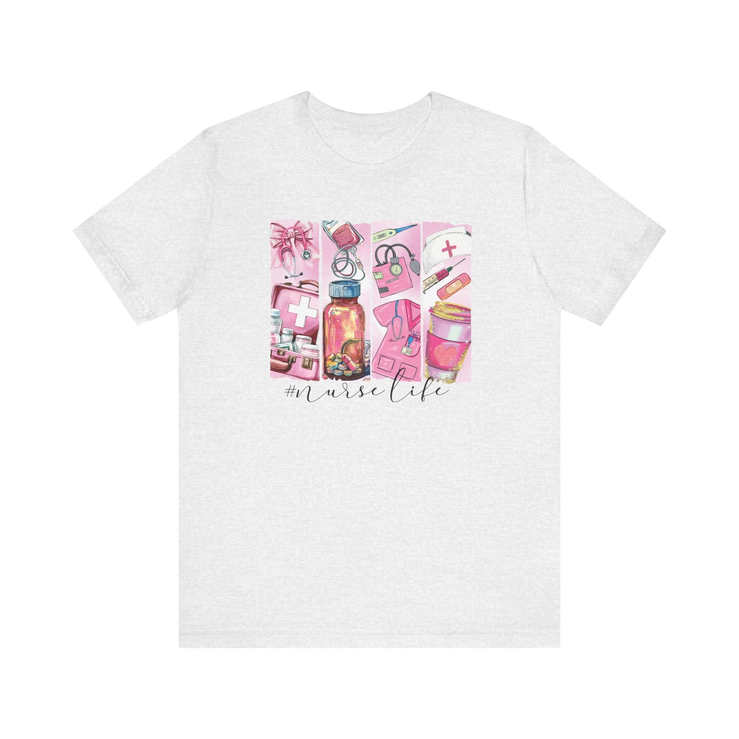 Nurse Life Brushstrokes Jersey Short Sleeve Tee