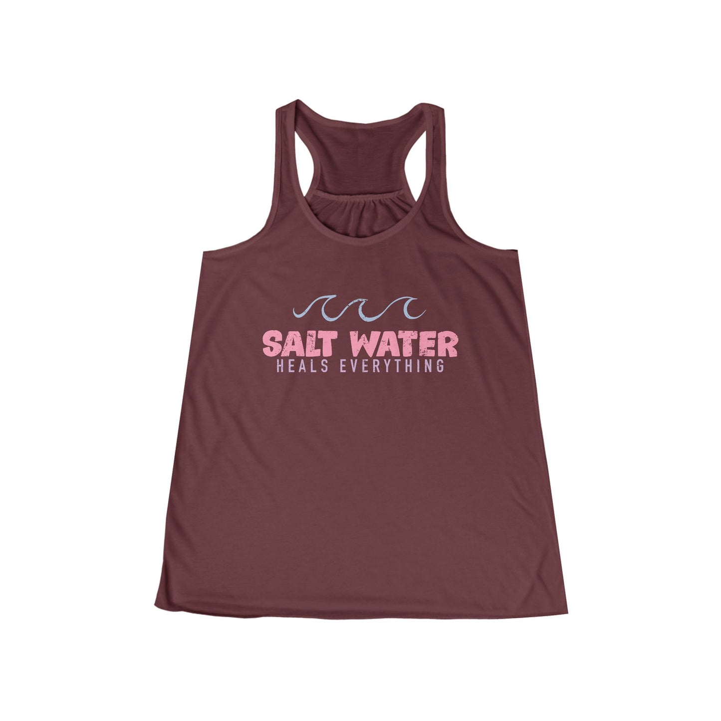 Salt Water Heals Everything Women's Flowy Racerback Tank