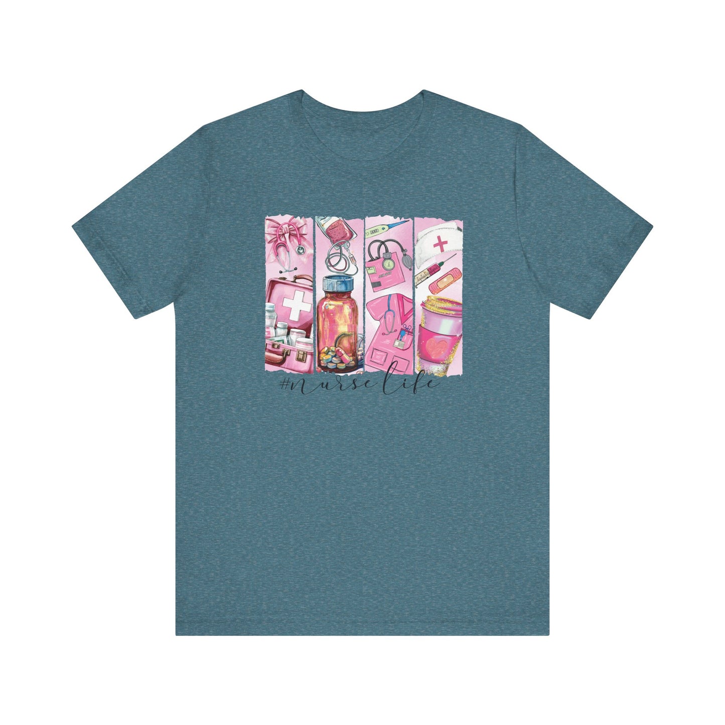 Nurse Life Brushstrokes Jersey Short Sleeve Tee