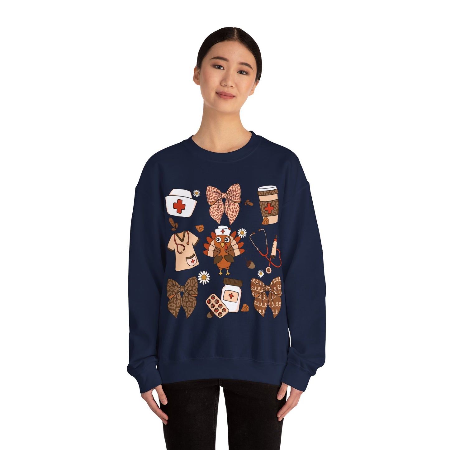 Nurse Turkey Heavy Blend™ Crewneck Sweatshirt