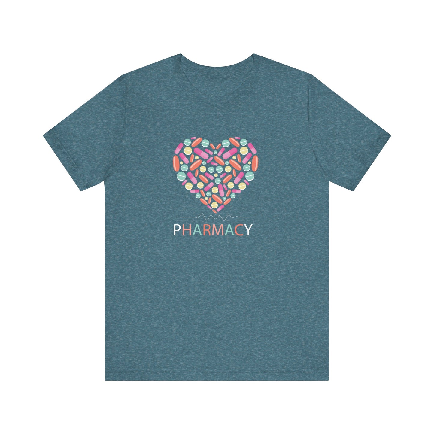 Pharmacy Pill Heart Jersey Short Sleeve Tee CYOT