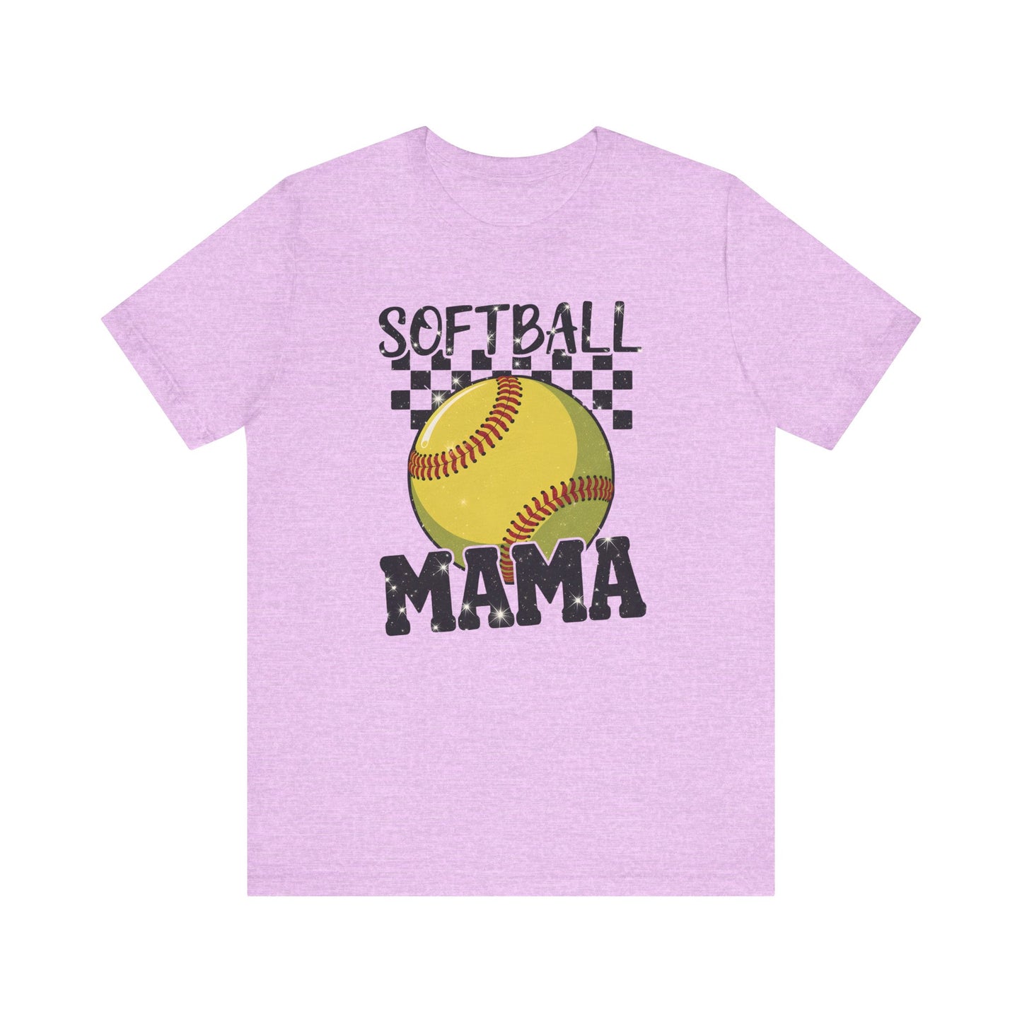 Sparkle Softball Mama Jersey Short Sleeve Tee