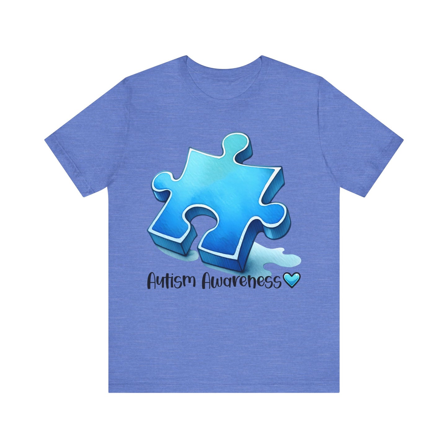 Puzzle Autism Awareness Jersey Short Sleeve Tee