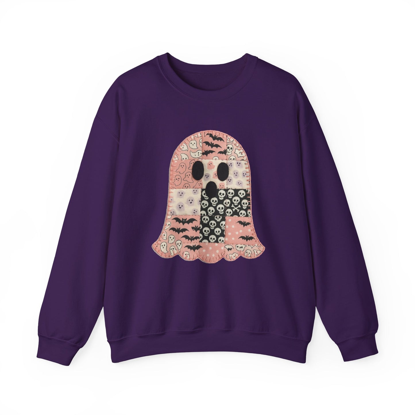 Patchwork Ghost Heavy Blend™ Crewneck Sweatshirt