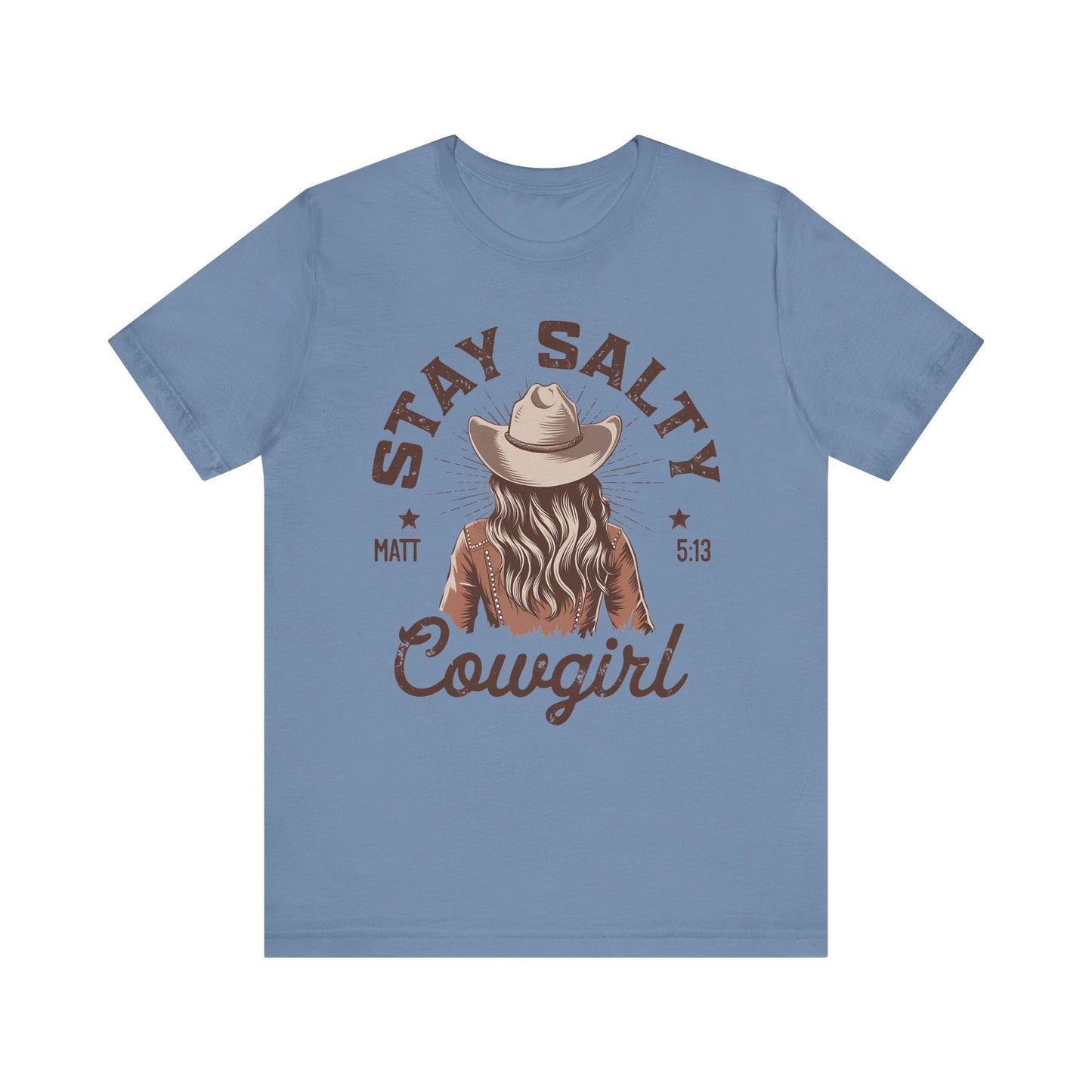 Stay Salty Cowgirl Jersey Short Sleeve Tee