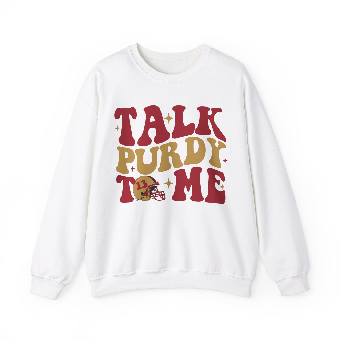 Talk Purdy To Me Heavy Blend™ Crewneck Sweatshirt