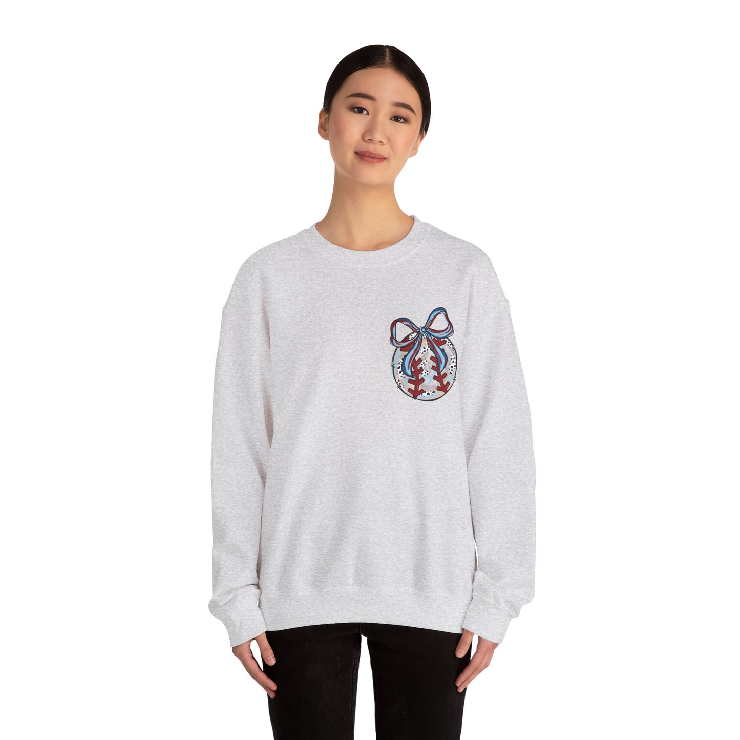 Doodle Baseball Pocket Heavy Blend™ Crewneck Sweatshirt