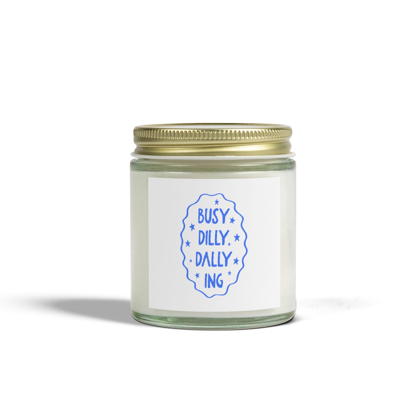Busy Dilly Dallying Scented Candles, Coconut Apricot Wax (4oz, 9oz)