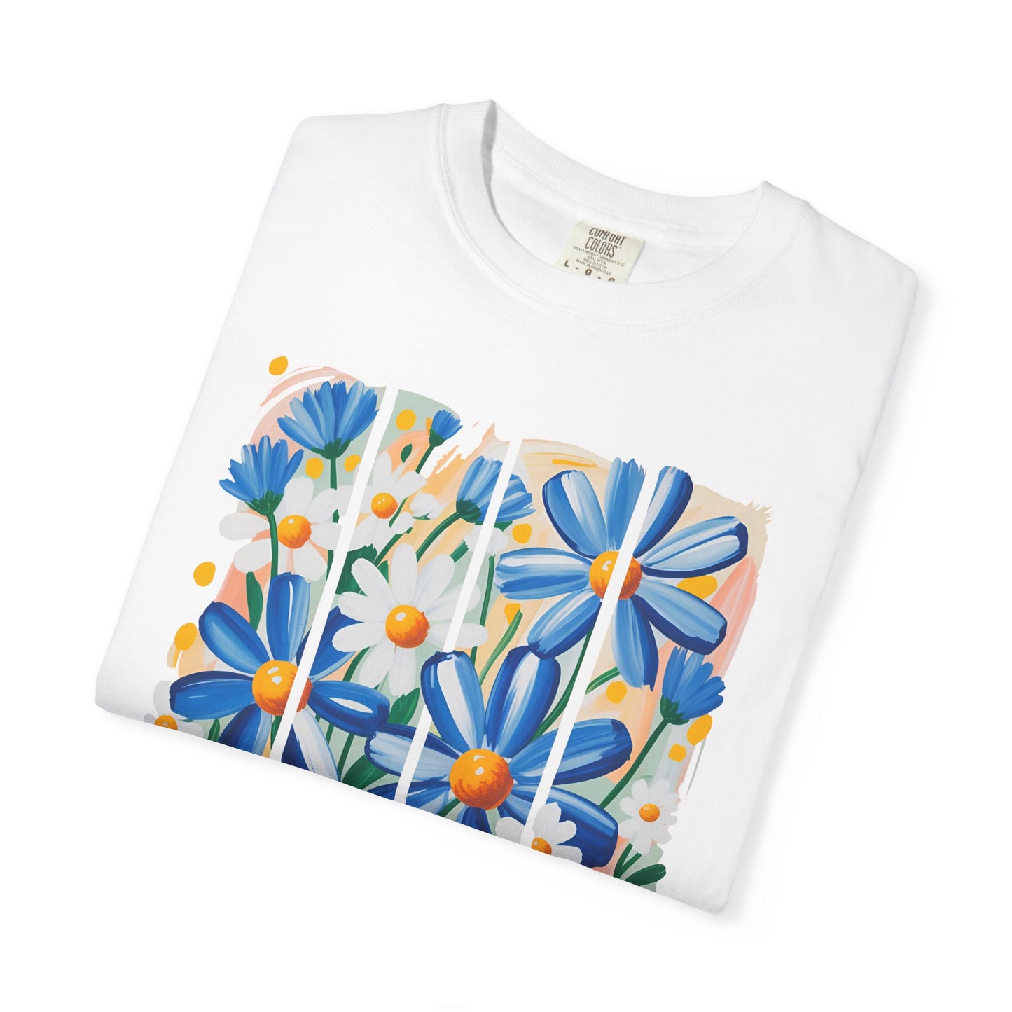 Blue Daisy Summer Vibes Garment-Dyed T-shirt