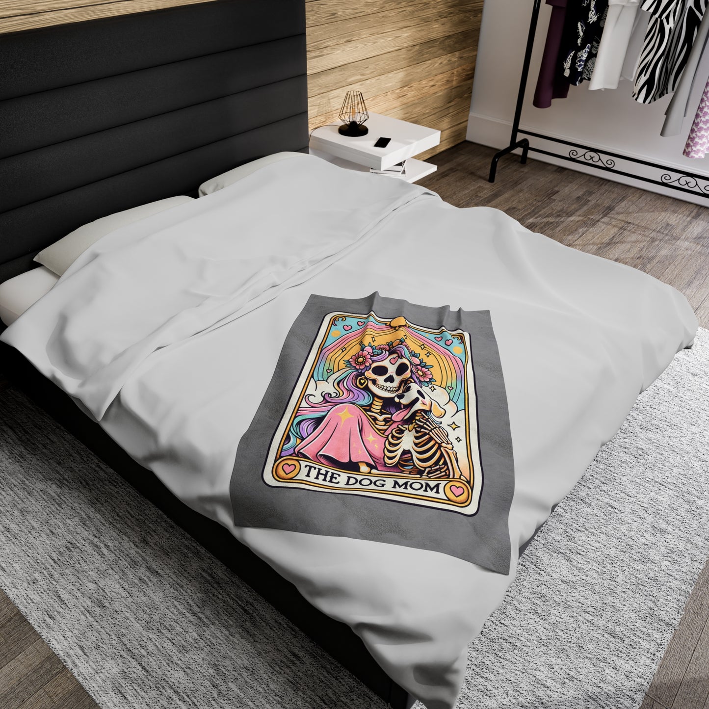 The Dog Mom Tarot Velveteen Plush Blanket