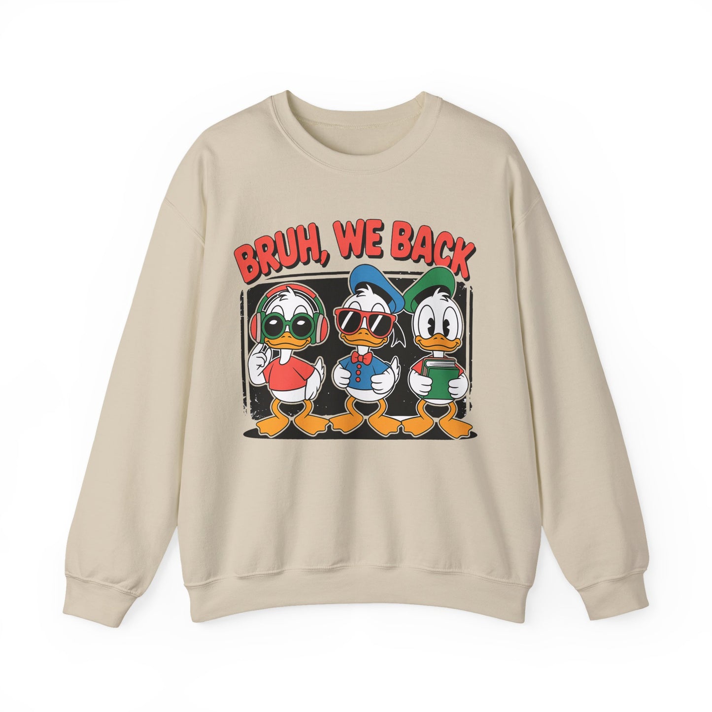 Bruh We Back Ducklings Heavy Blend™ Crewneck Sweatshirt
