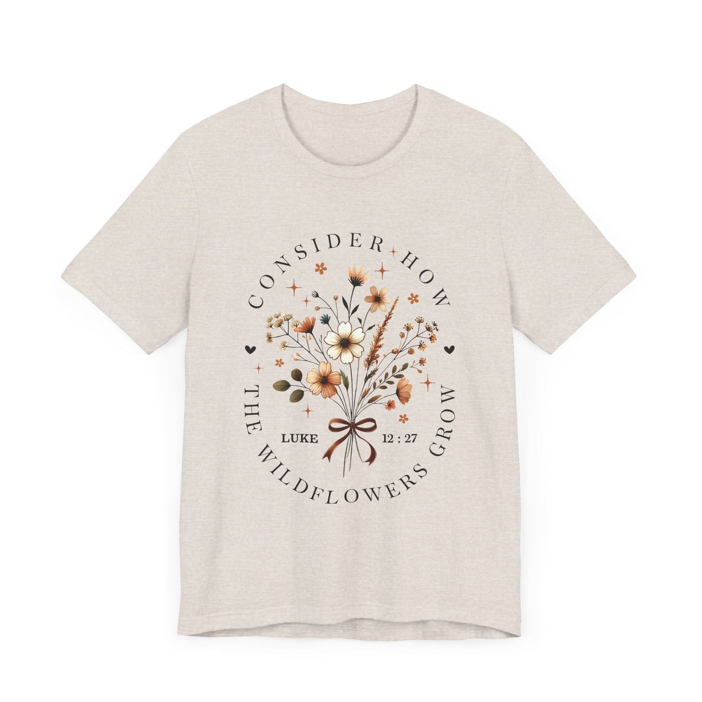 Consider How the Wildflowers Grow Jersey Short Sleeve Tee