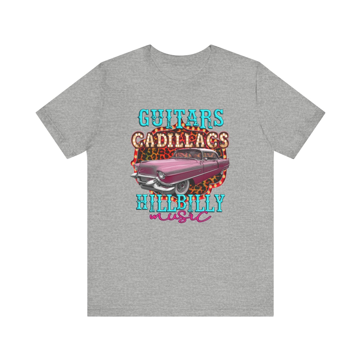 Guitars Cadillacs Hillbilly Music Jersey Short Sleeve Tee