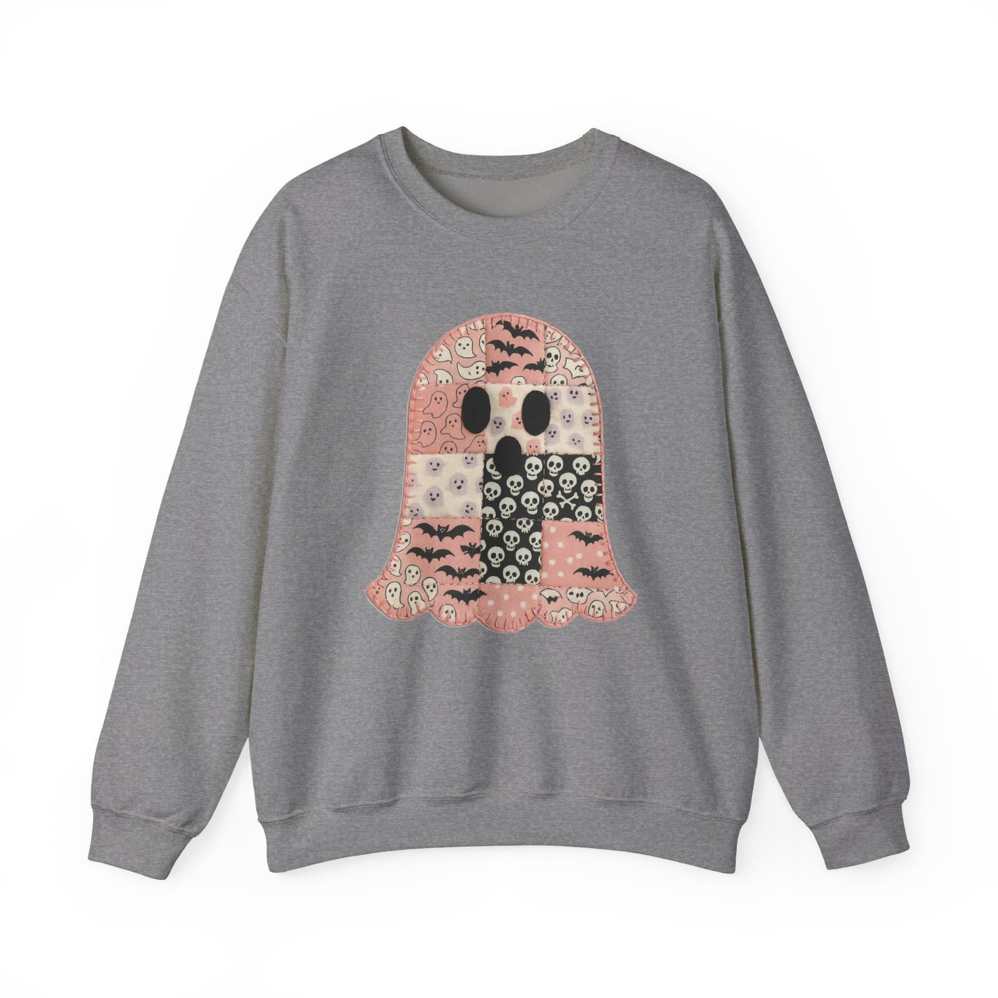 Patchwork Ghost Heavy Blend™ Crewneck Sweatshirt