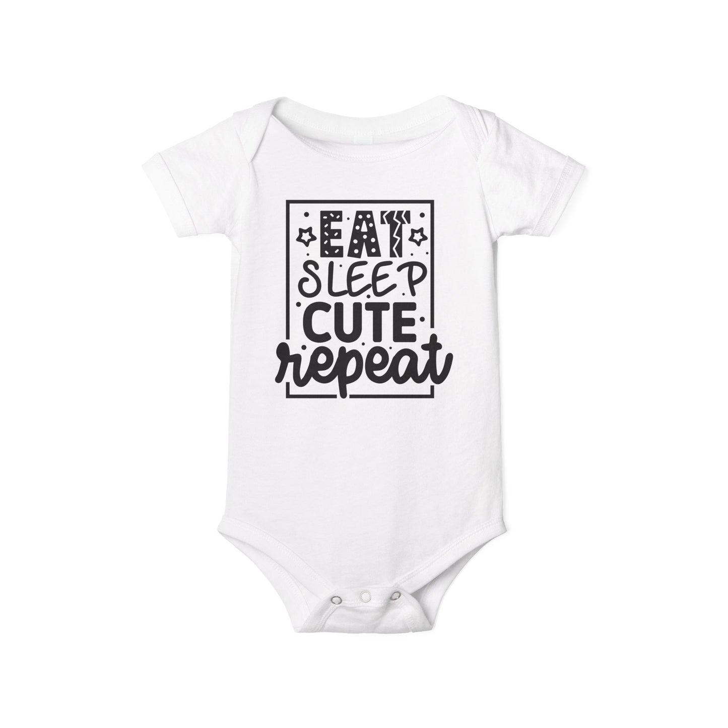 Eat Sleep Cute Repeat Infant Jersey One Piece