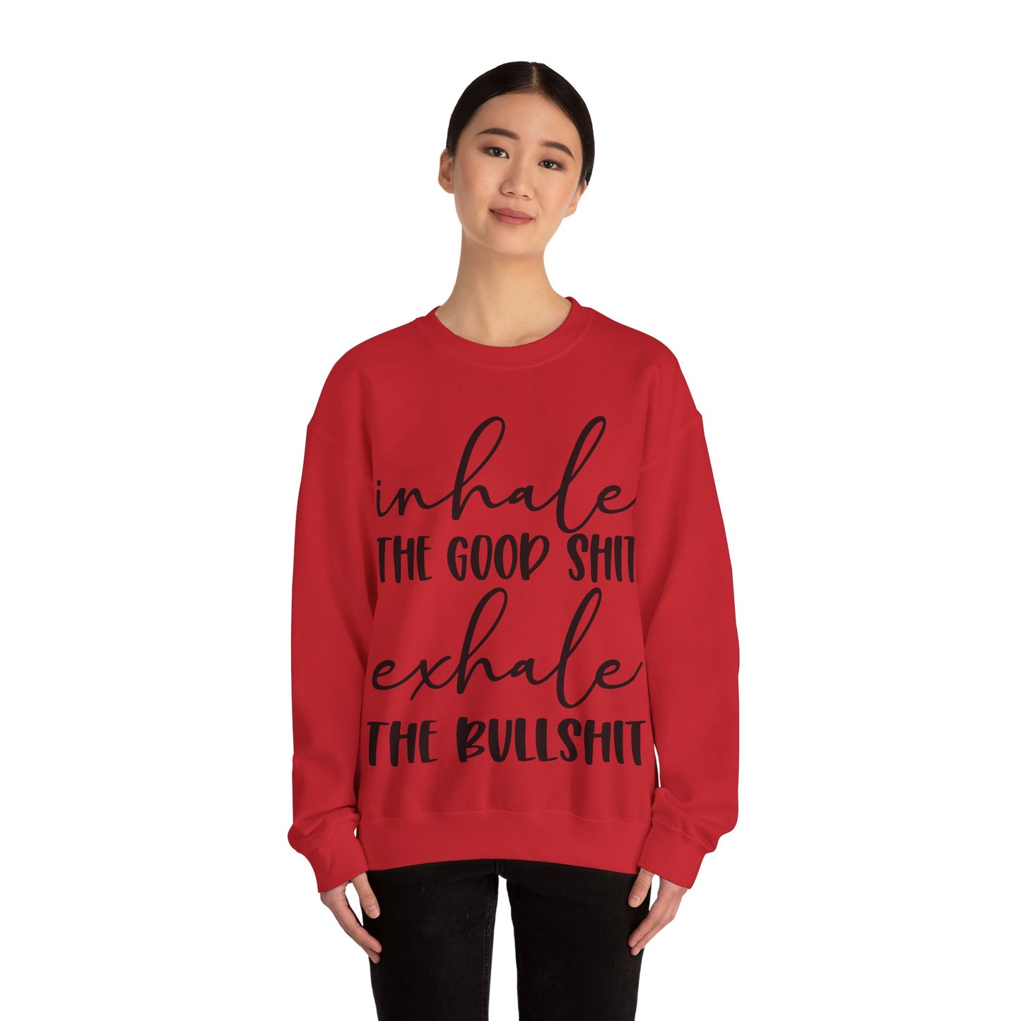 Inhale Exhale Heavy Blend™ Crewneck Sweatshirt