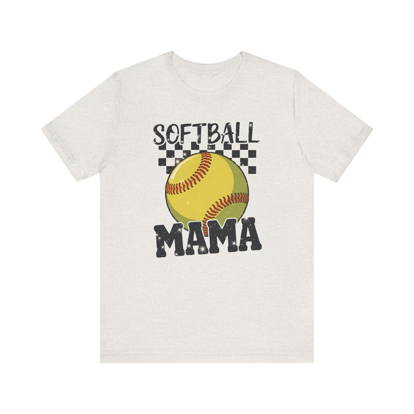 Sparkle Softball Mama Jersey Short Sleeve Tee
