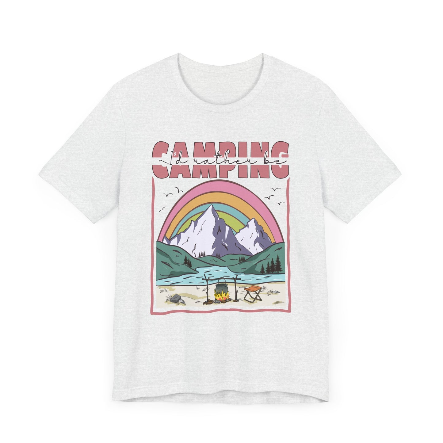 I’d Rather Be Camping Jersey Short Sleeve Tee