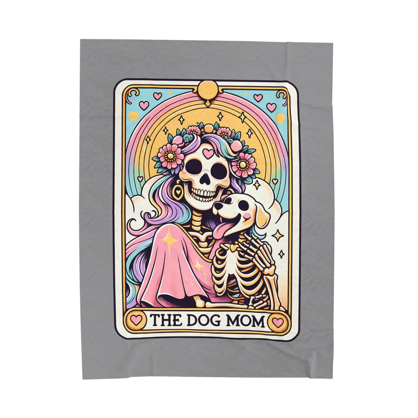 The Dog Mom Tarot Velveteen Plush Blanket