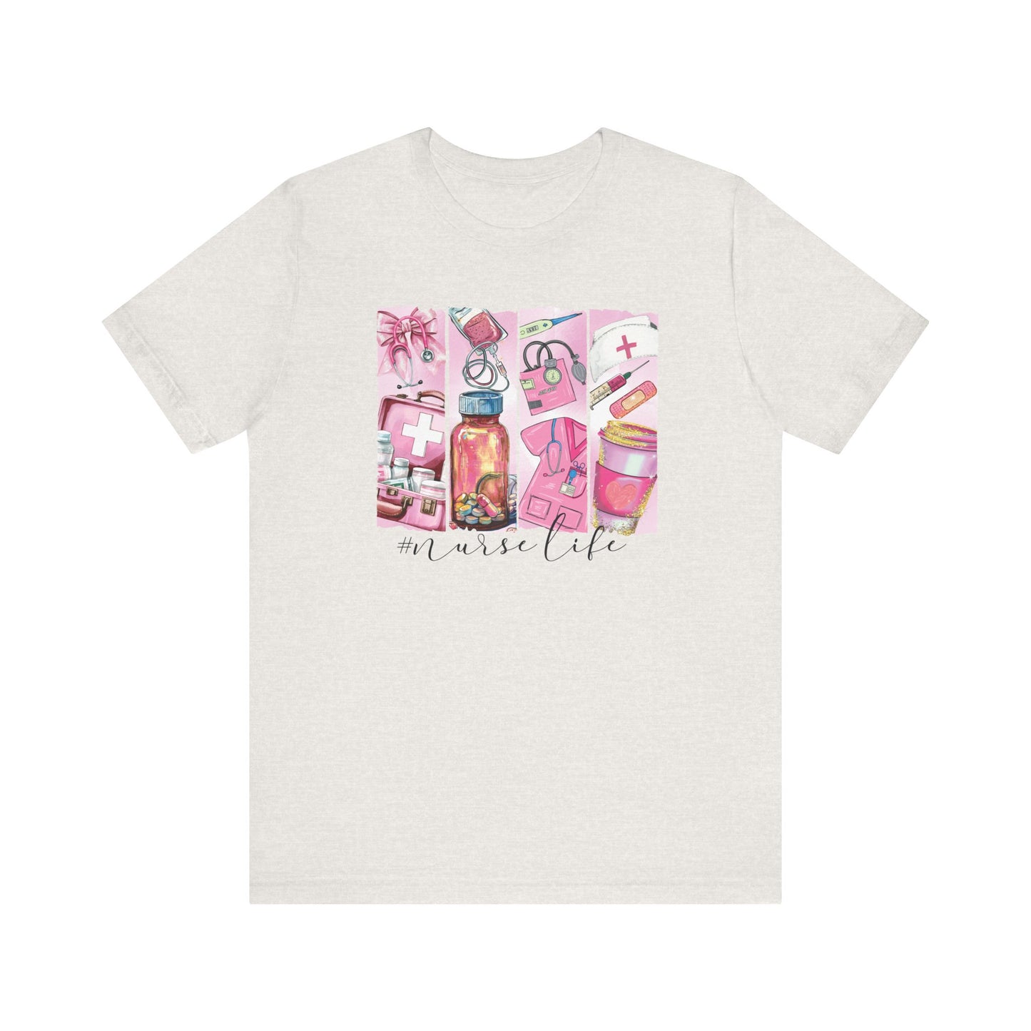 Nurse Life Brushstrokes Jersey Short Sleeve Tee
