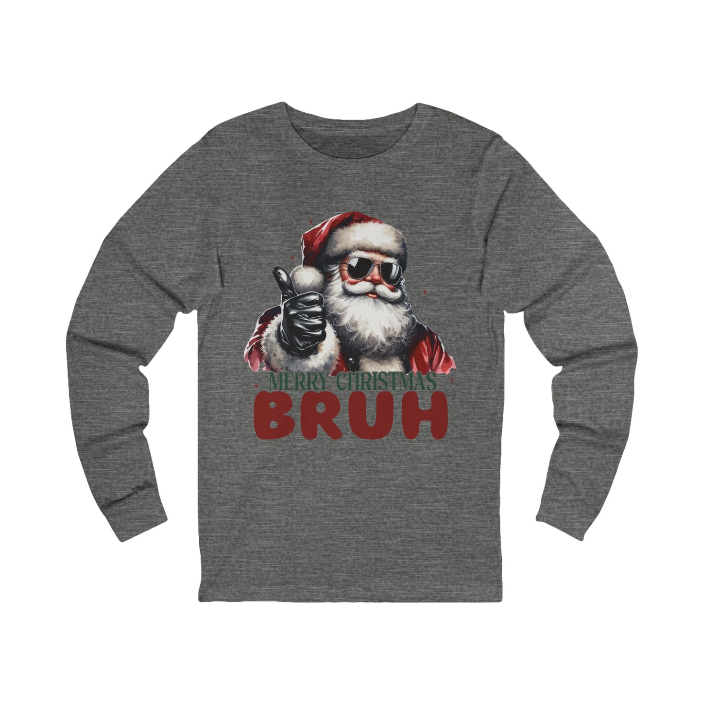 Merry Christmas Bruh Jersey Long Sleeve Tee