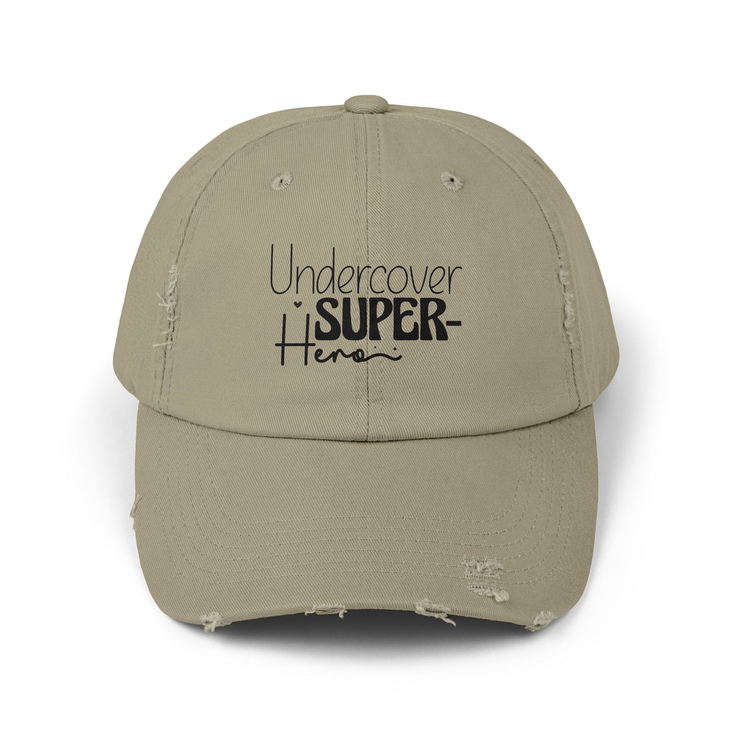 Undercover Super Hero Distressed Cap