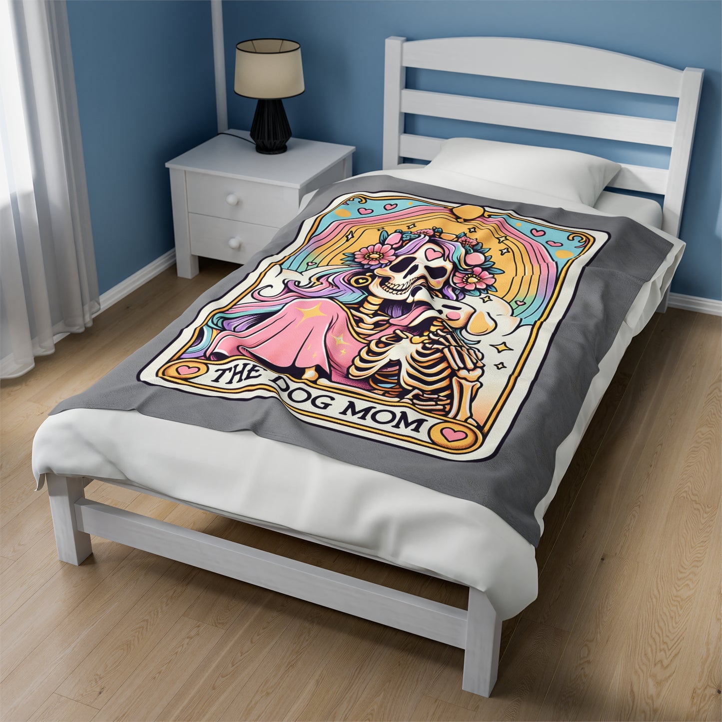The Dog Mom Tarot Velveteen Plush Blanket