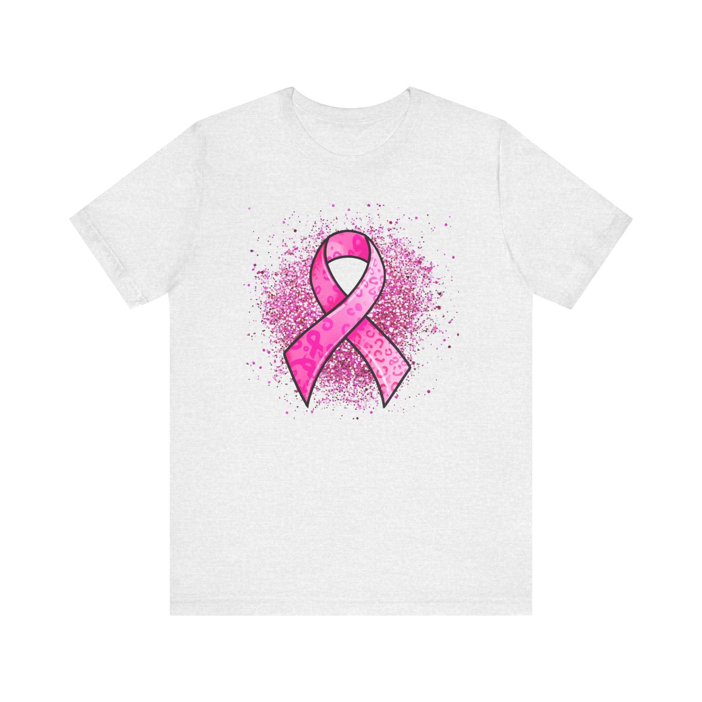 Breast Cancer Ribbon Jersey Short Sleeve Tee