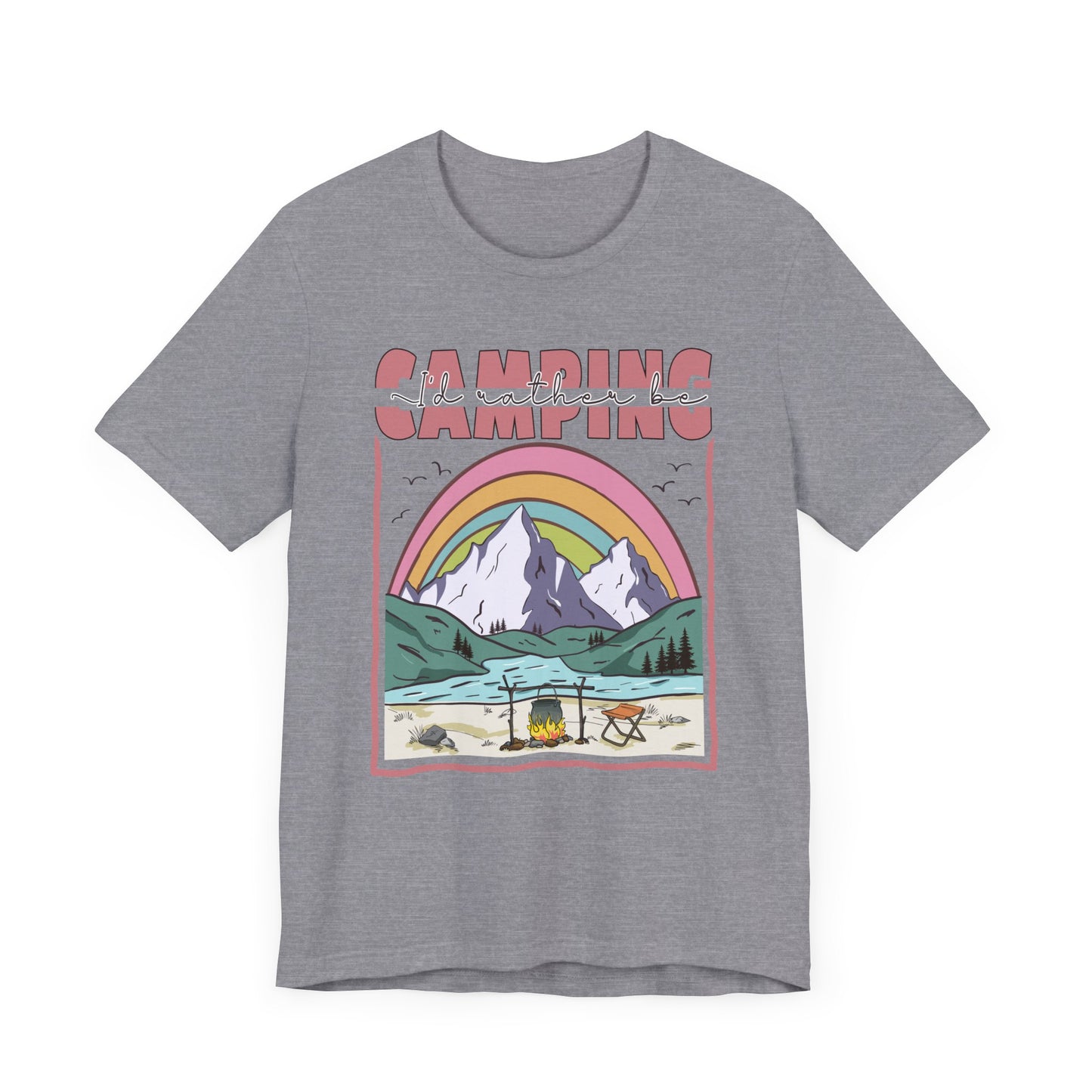 I’d Rather Be Camping Jersey Short Sleeve Tee