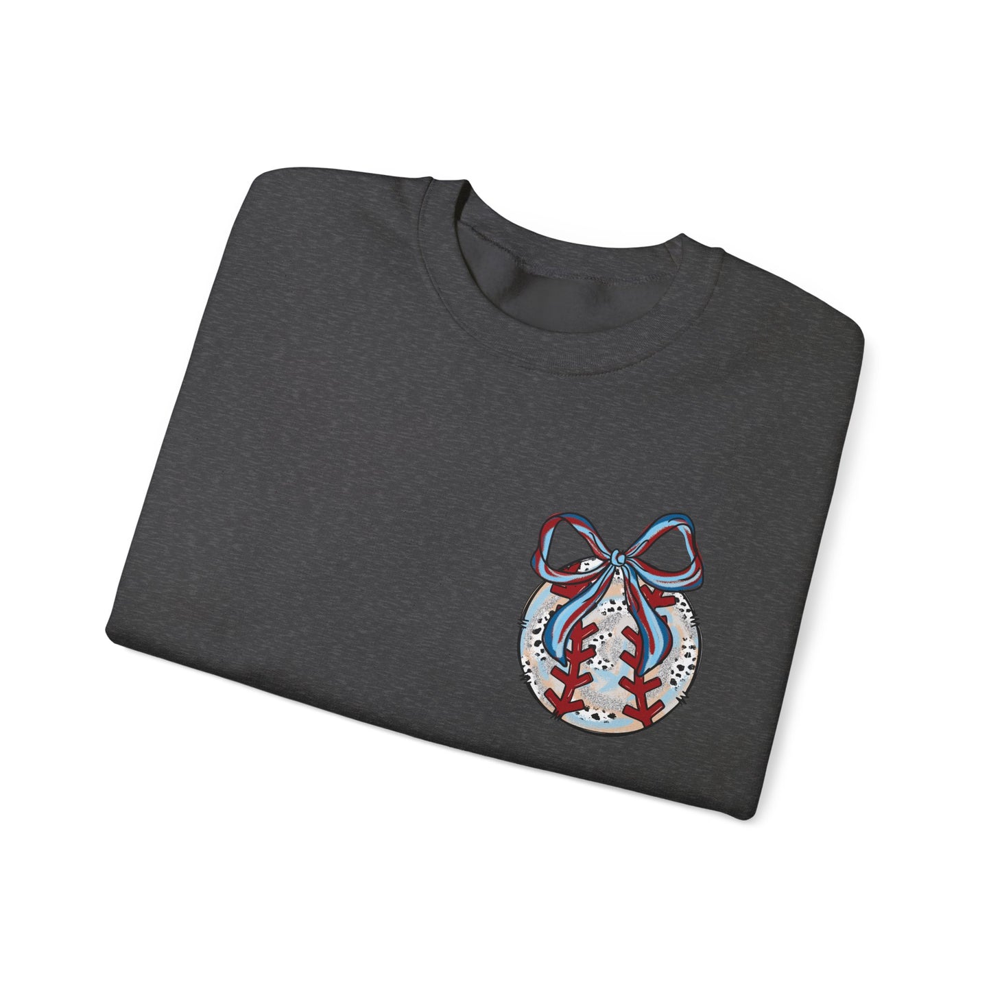 Doodle Baseball Pocket Heavy Blend™ Crewneck Sweatshirt