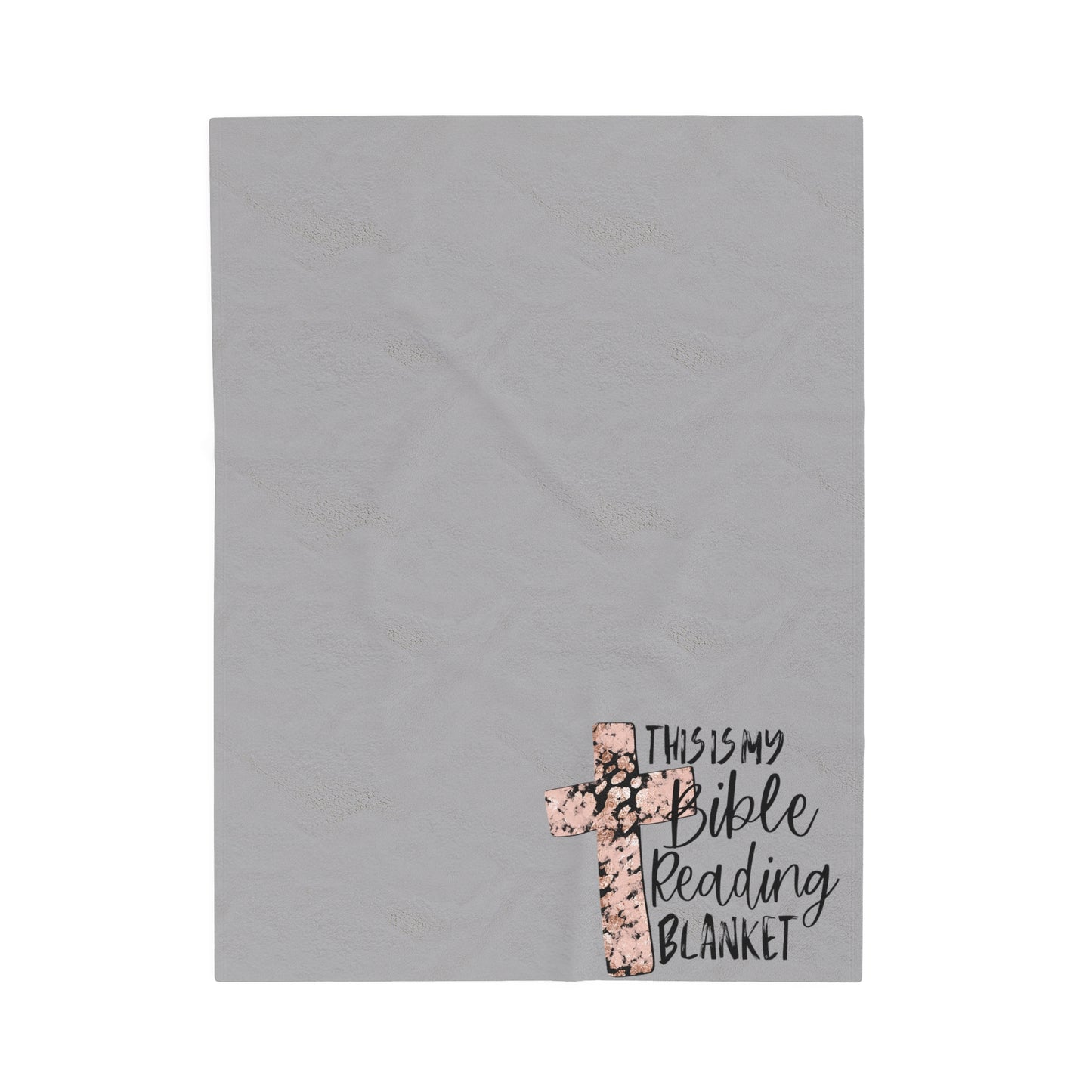 Bible Reading Velveteen Plush Blanket