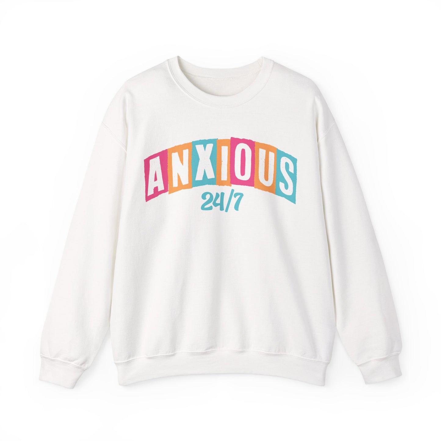 Anxious 24/7 Heavy Blend™ Crewneck Sweatshirt