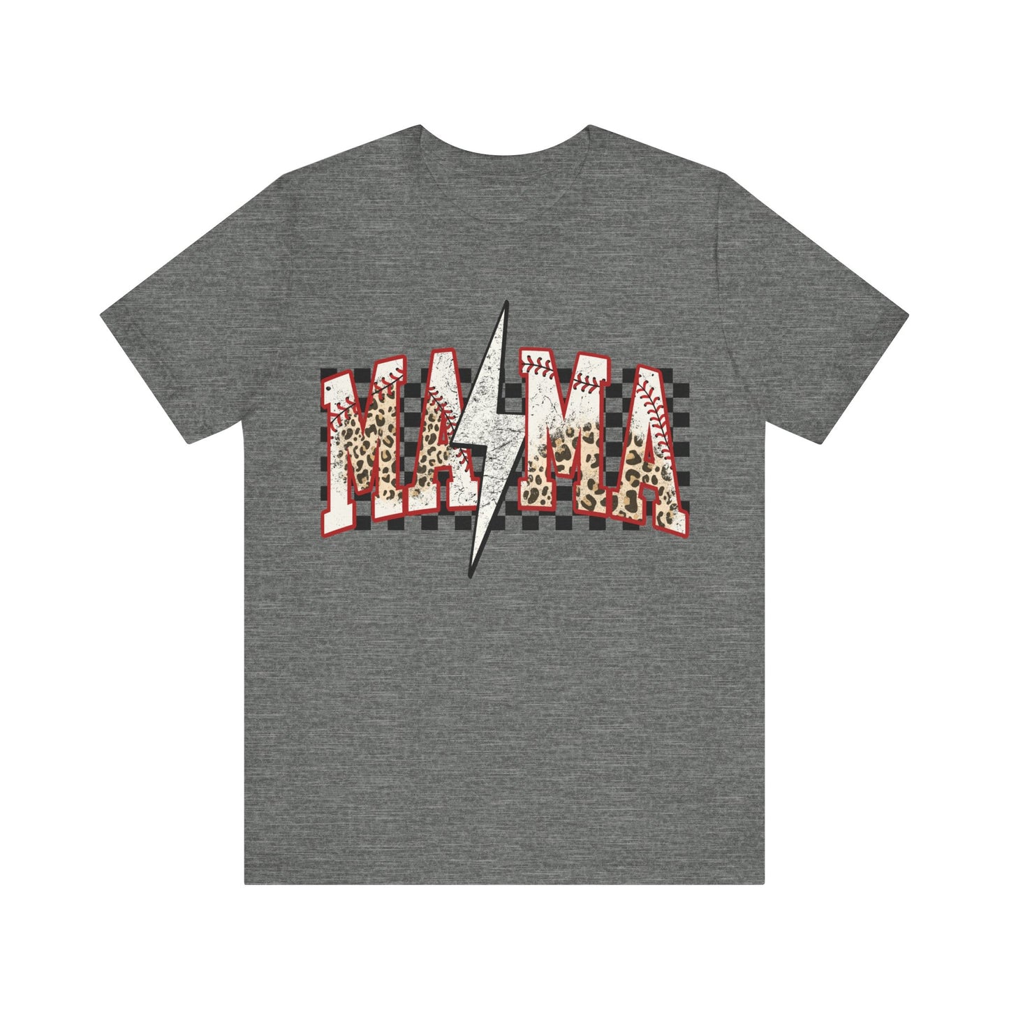 Baseball Mama Lighting Bolt Jersey Short Sleeve Tee