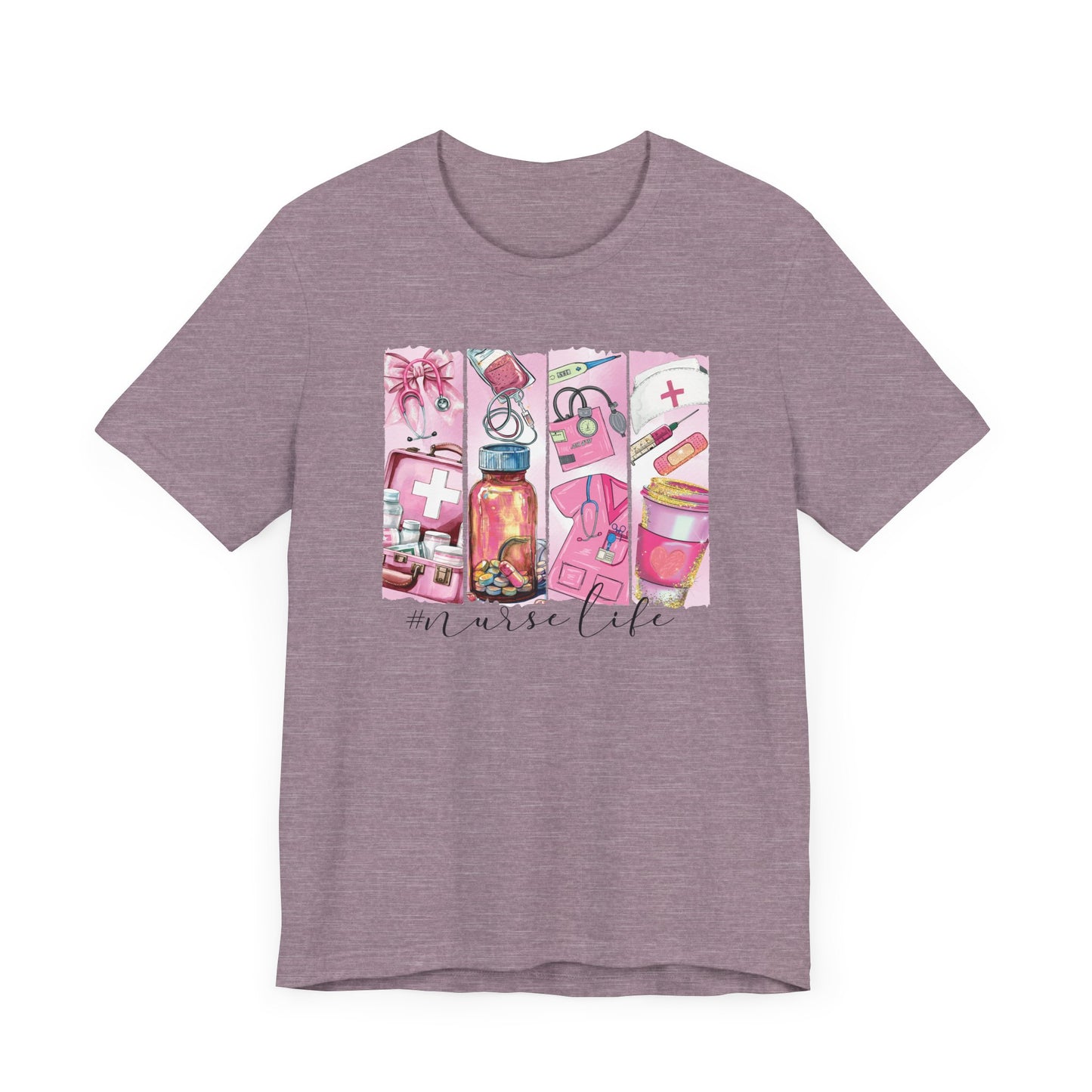 Nurse Life Brushstrokes Jersey Short Sleeve Tee