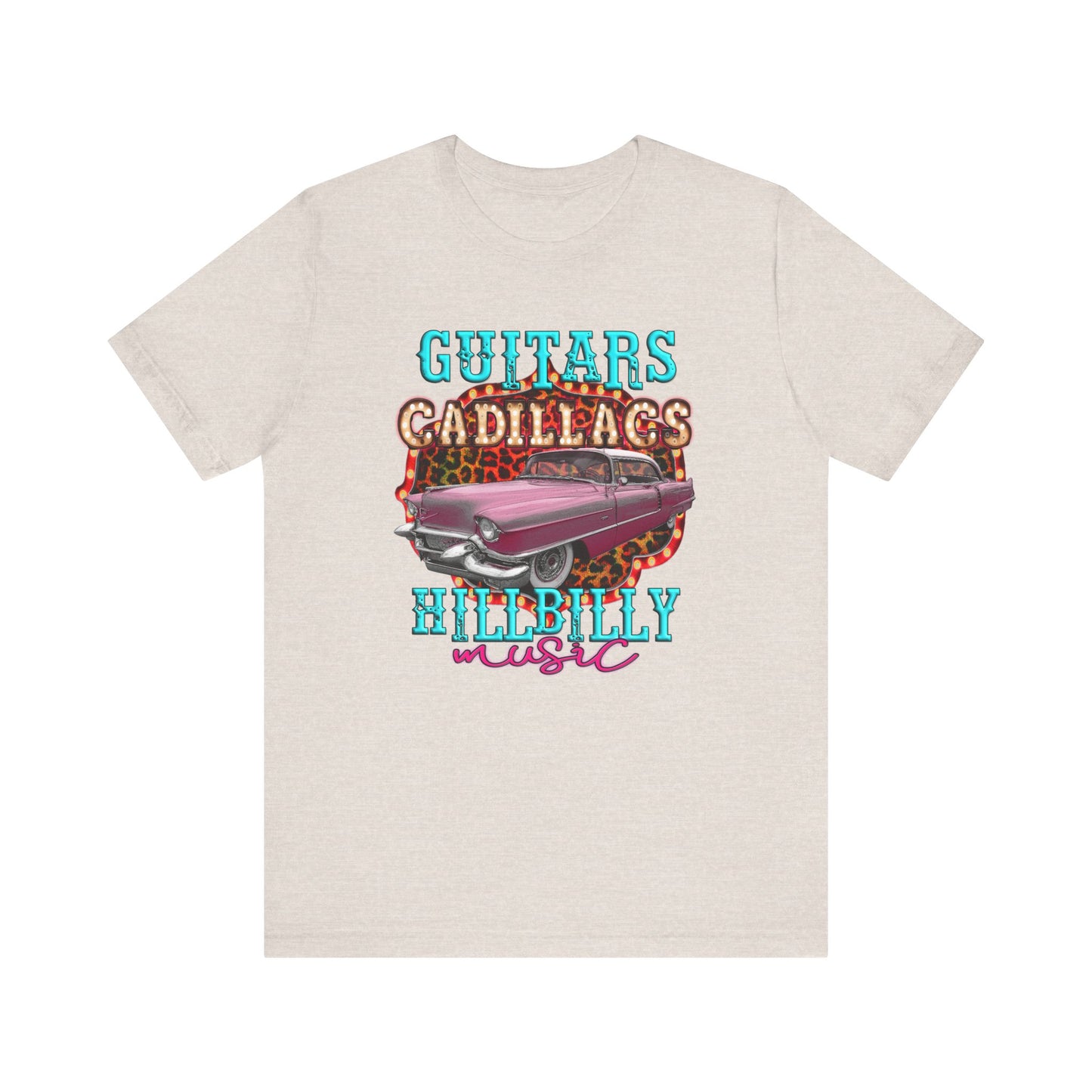 Guitars Cadillacs Hillbilly Music Jersey Short Sleeve Tee