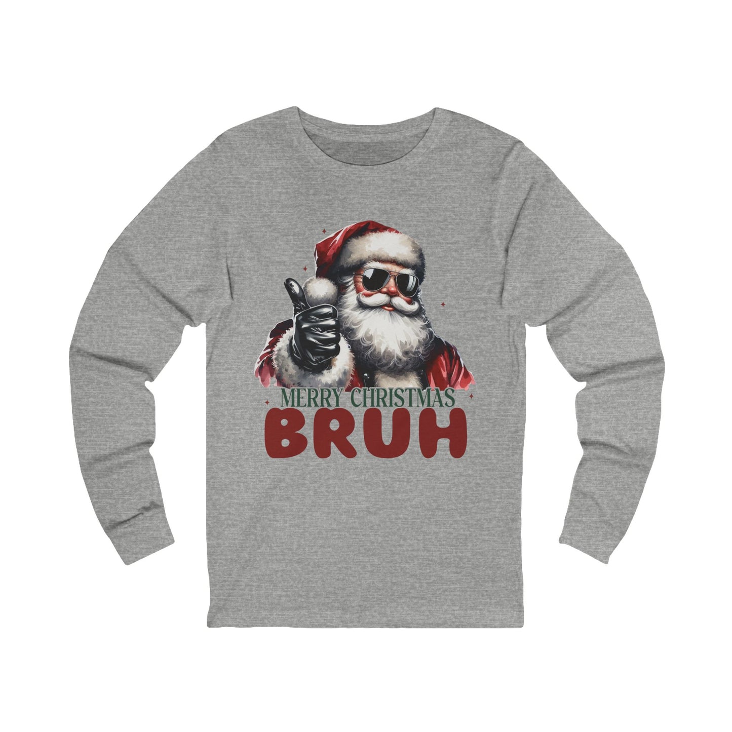 Merry Christmas Bruh Jersey Long Sleeve Tee