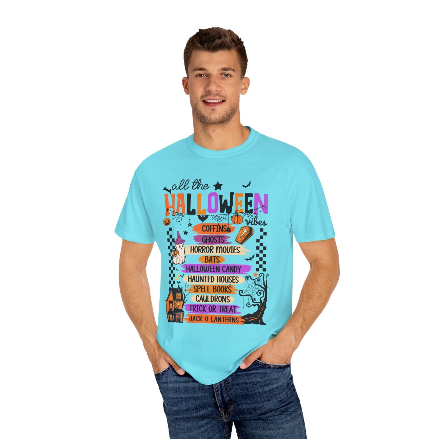 All The Halloween Vibes Garment-Dyed T-shirt