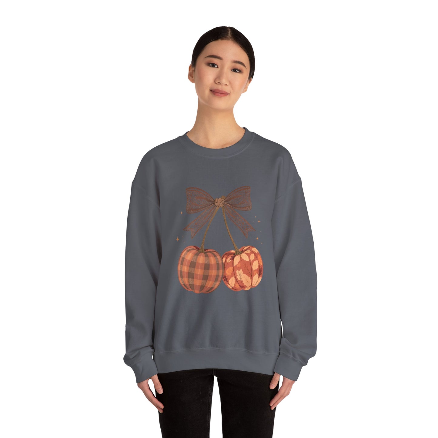 Preppy Cherry Pumpkins Heavy Blend™ Crewneck Sweatshirt