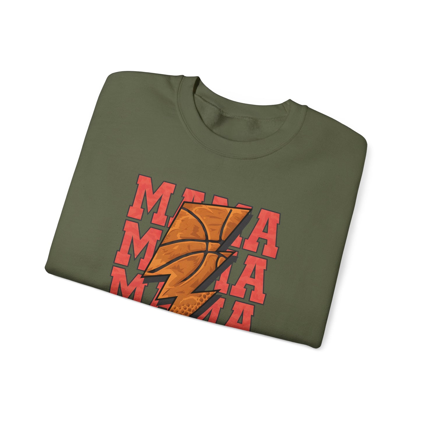 Stacked Basketball Mama Heavy Blend™ Crewneck Sweatshirt