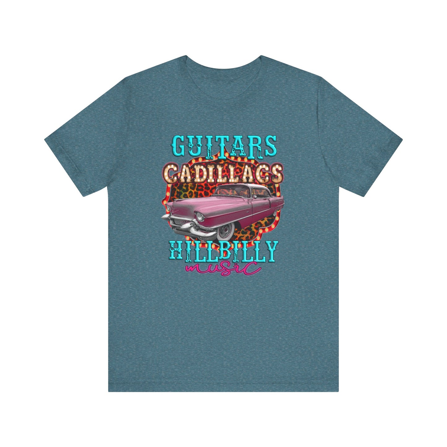 Guitars Cadillacs Hillbilly Music Jersey Short Sleeve Tee