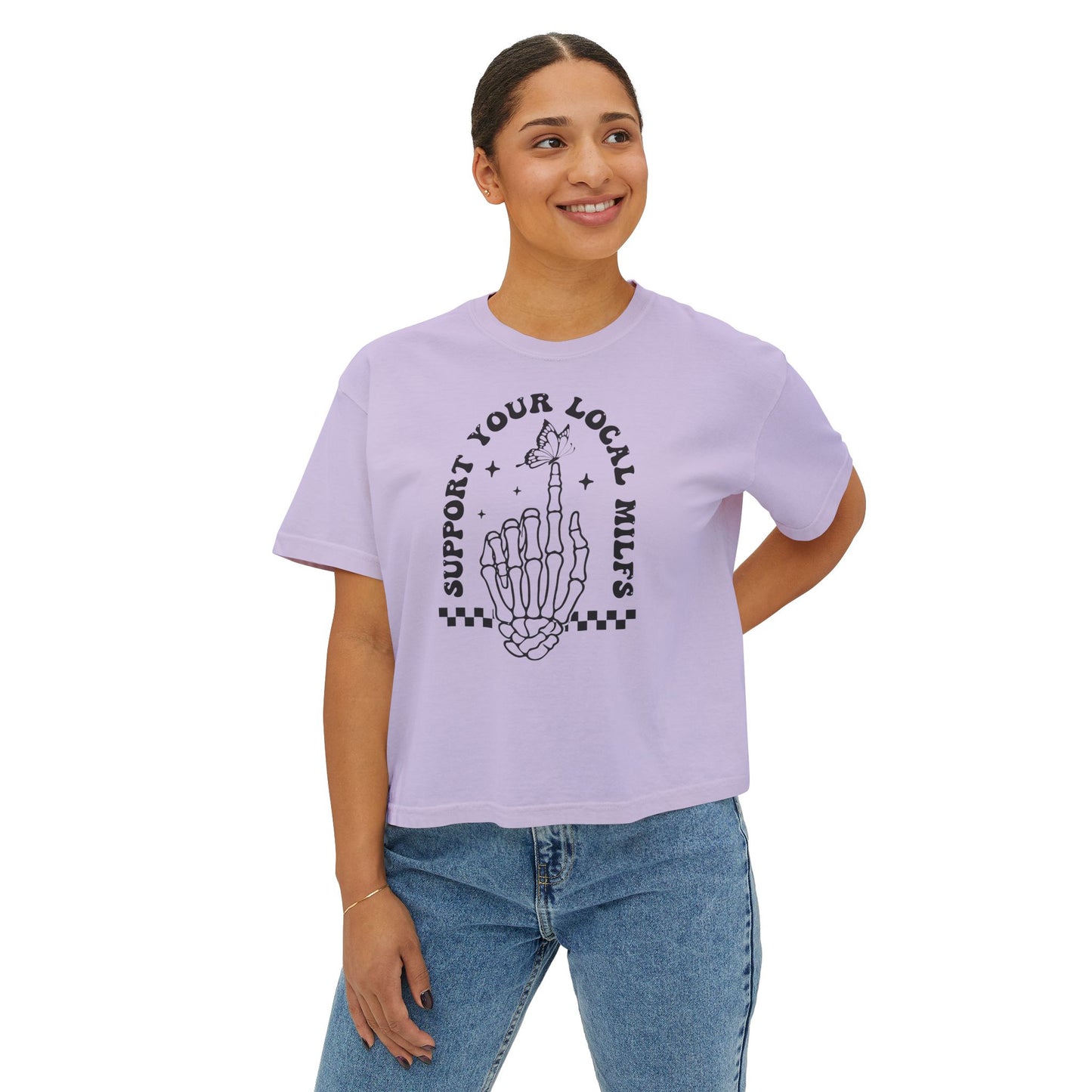 Support Your Local Milfs Women's Boxy Tee