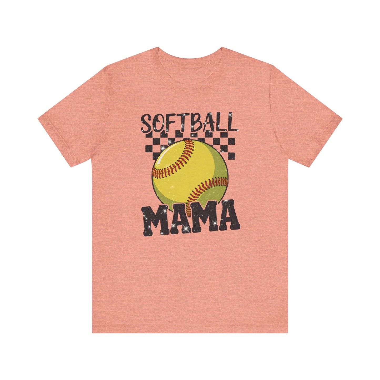 Sparkle Softball Mama Jersey Short Sleeve Tee