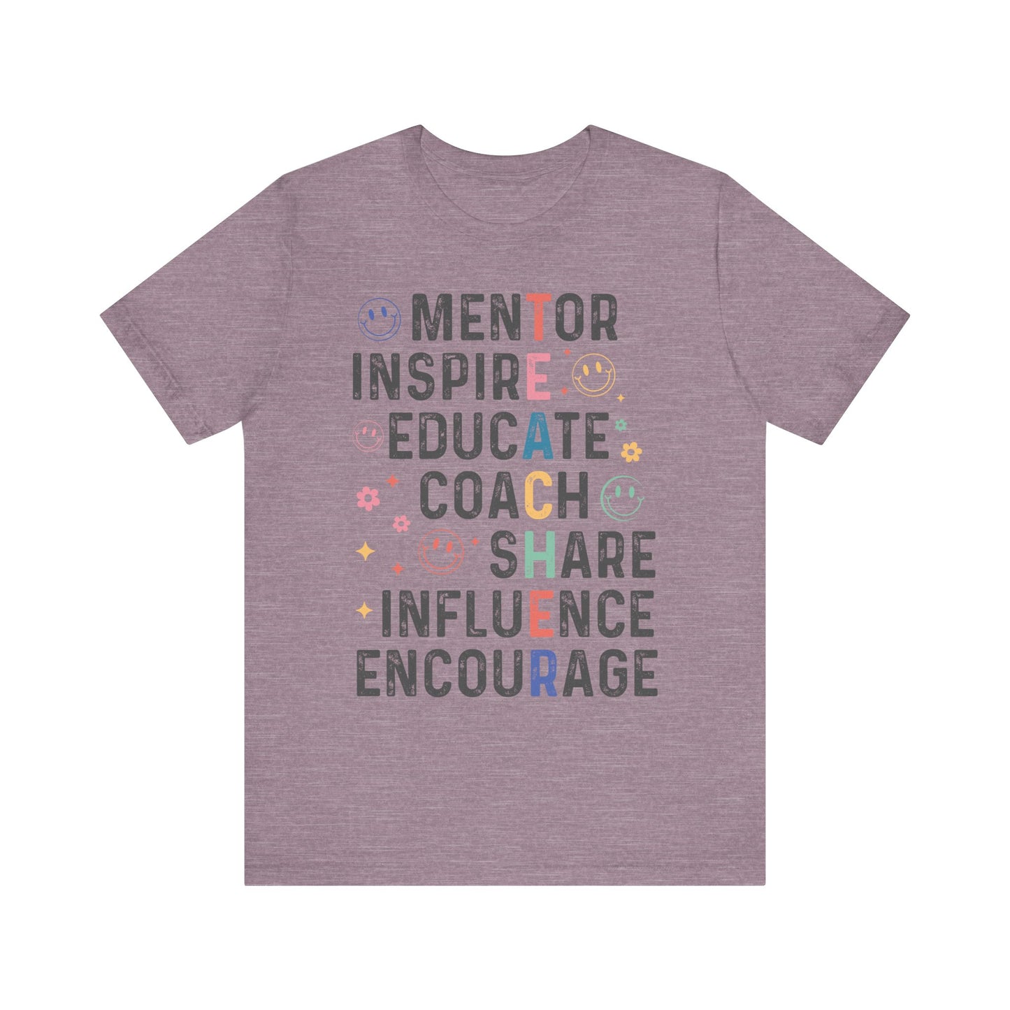 T-E-A-C-H-E-R Jersey Short Sleeve Tee