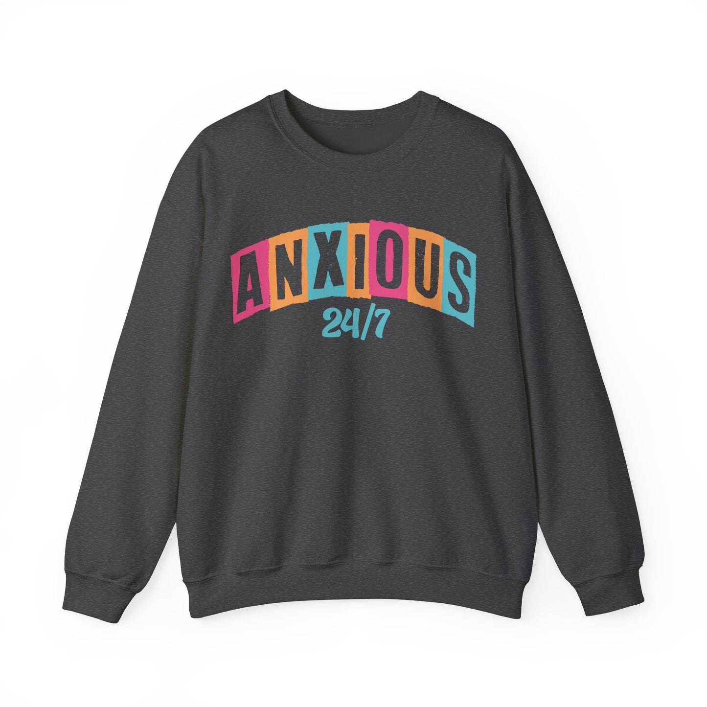 Anxious 24/7 Heavy Blend™ Crewneck Sweatshirt