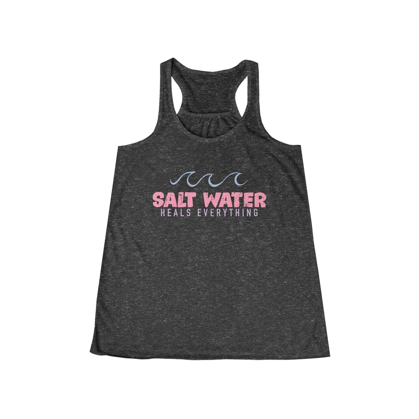 Salt Water Heals Everything Women's Flowy Racerback Tank