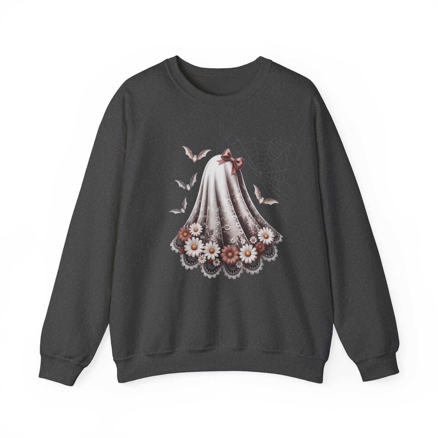 Lace Ghost Heavy Blend™ Crewneck Sweatshirt
