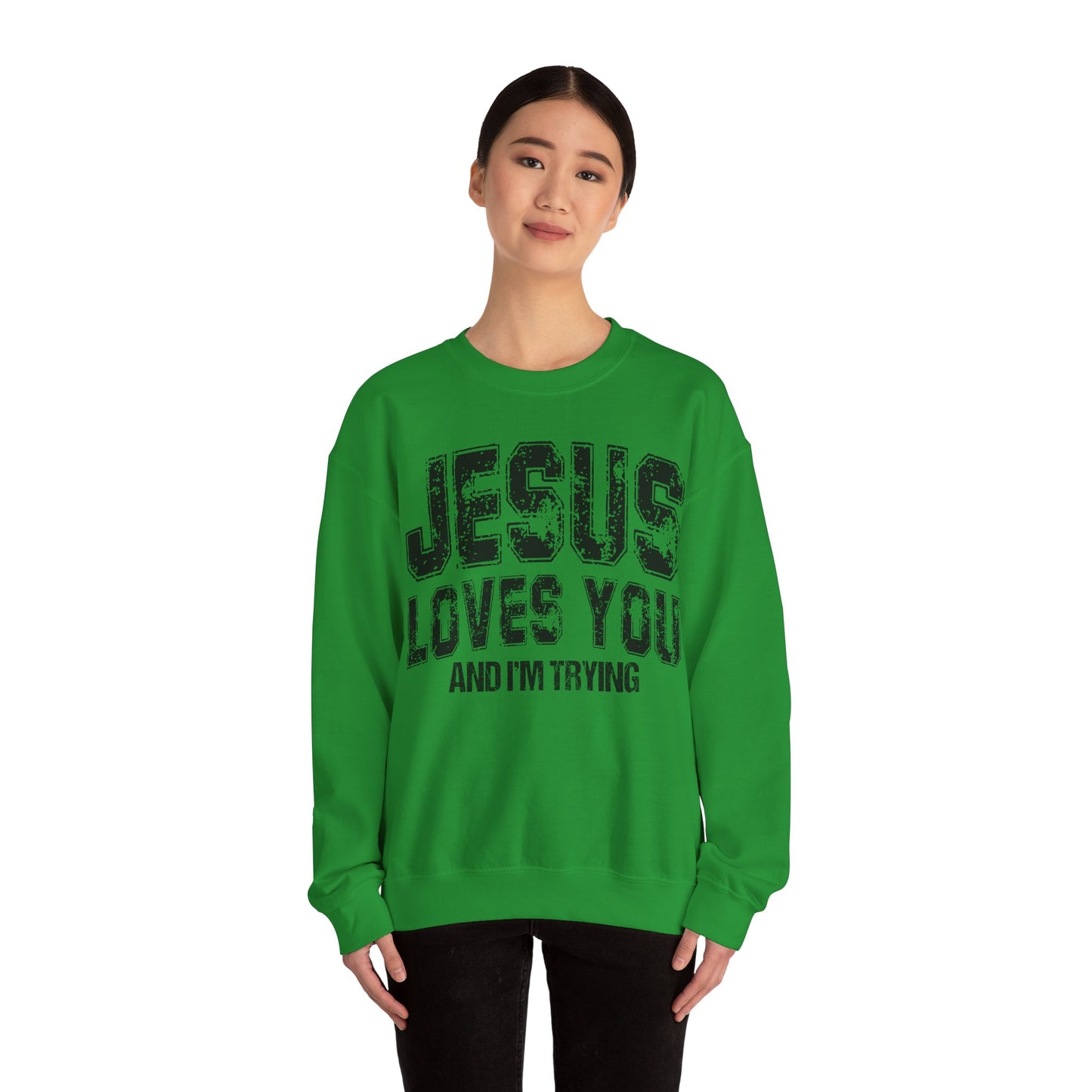 Im Trying Heavy Blend™ Crewneck Sweatshirt