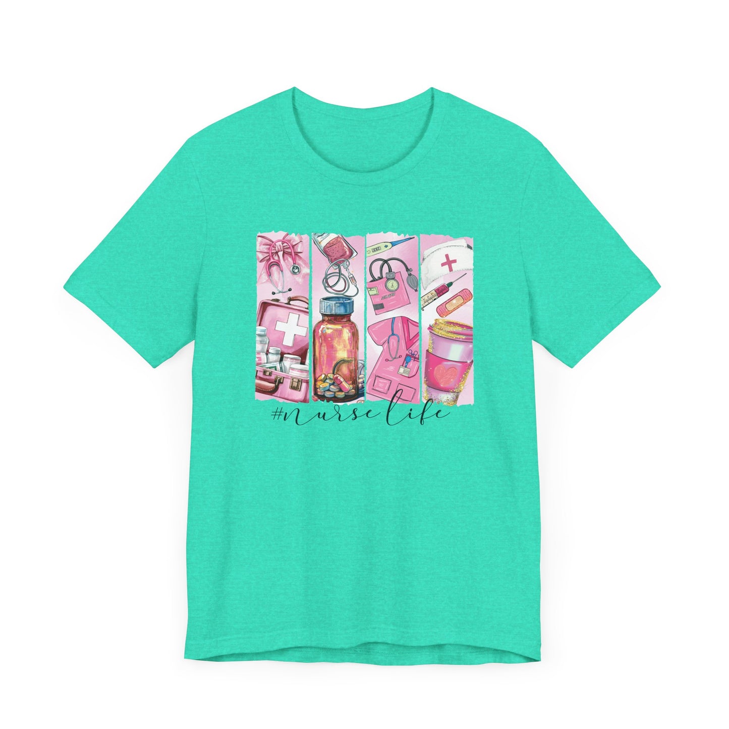 Nurse Life Brushstrokes Jersey Short Sleeve Tee