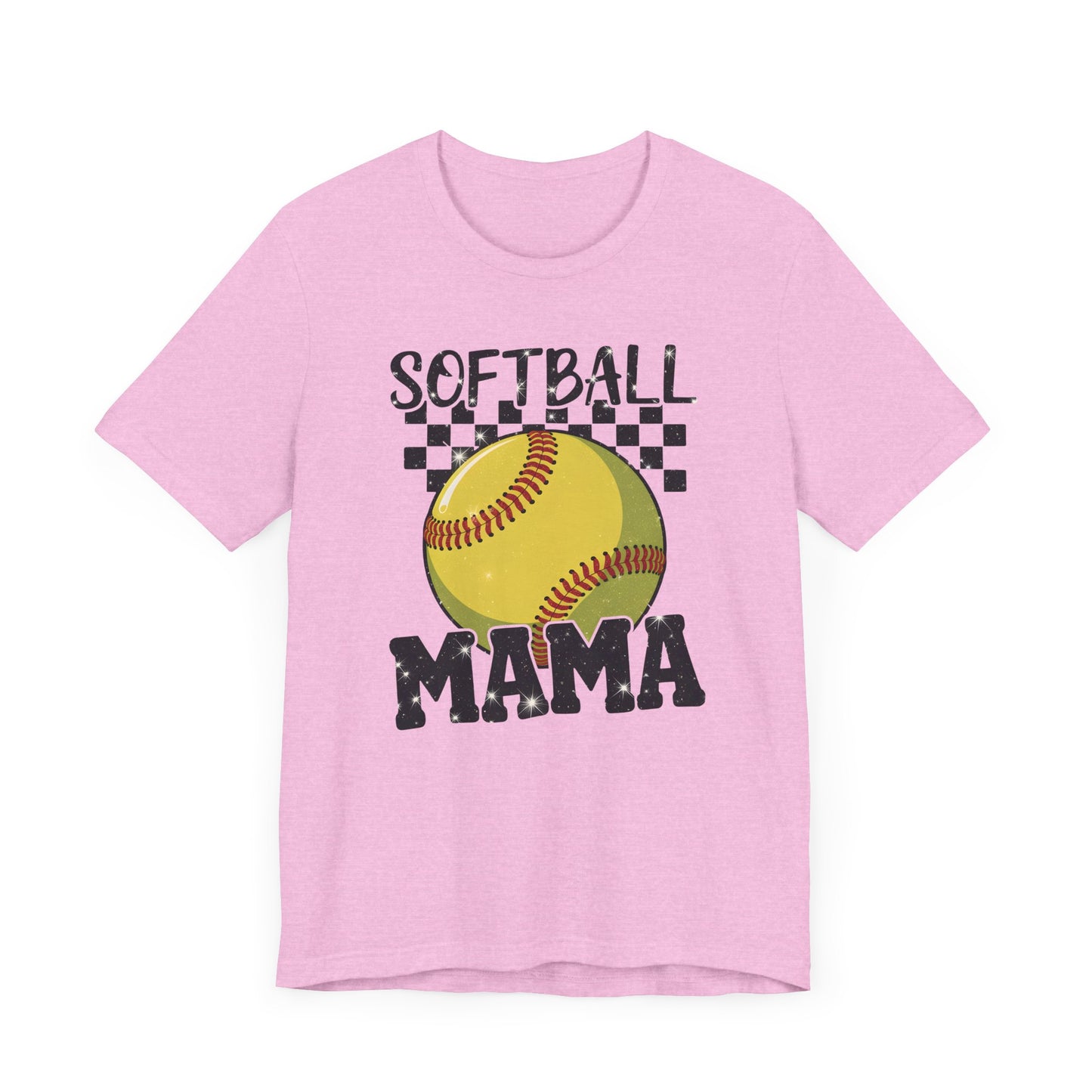 Sparkle Softball Mama Jersey Short Sleeve Tee