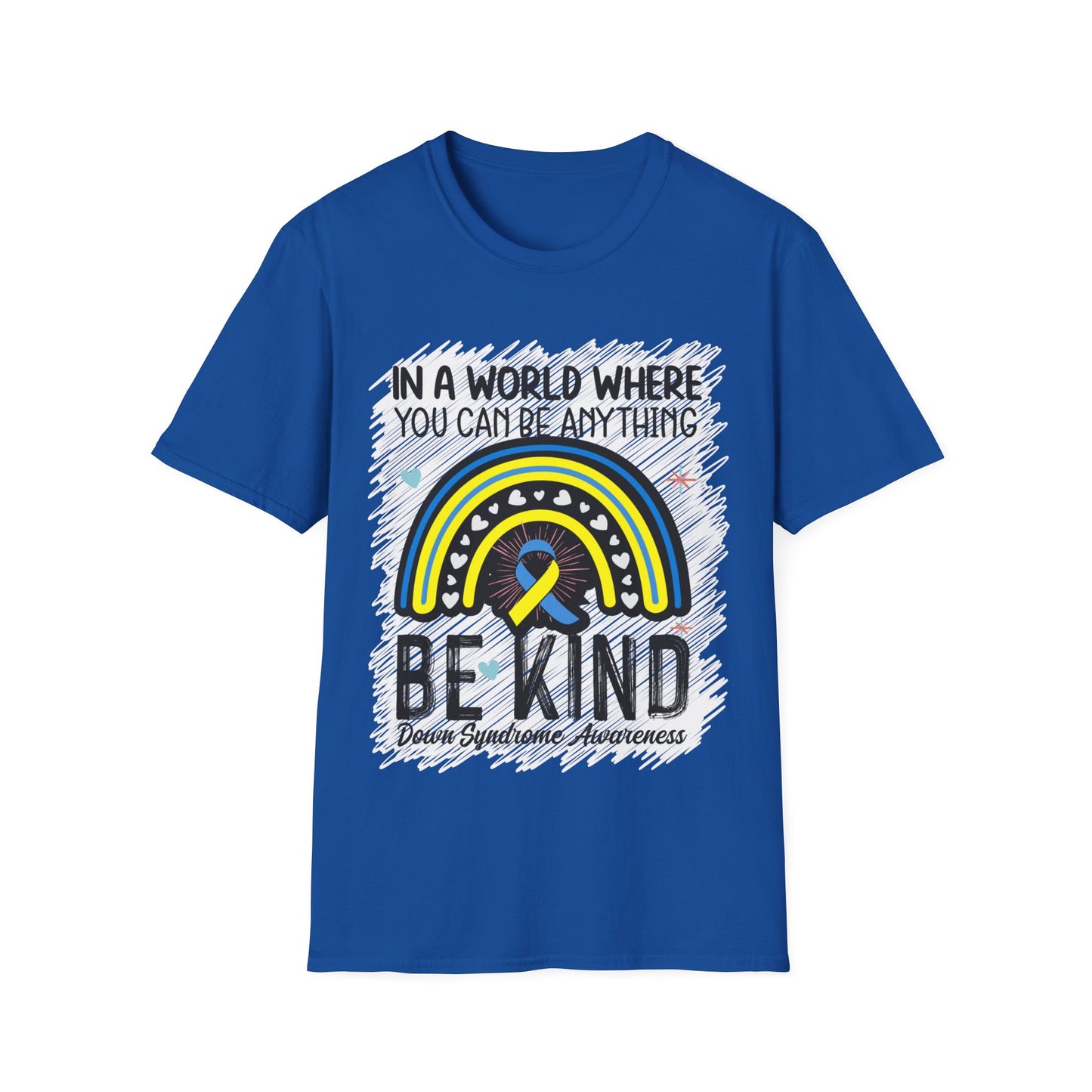 Be Kind Down Syndrome Awareness Softstyle T-Shirt